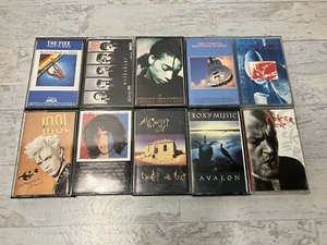 x10 Cassette Tape Lot 80s Billy Idol Squier Midnight Oil The Fixx Dire Straits - Picture 1 of 3