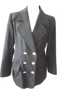 Yves Saint Laurent original Blazer S 40 Doppelreiher schwarz Zustand gebraucht - Bild 1 von 8