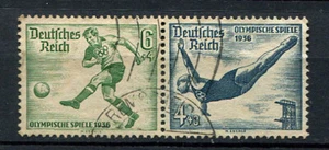 German Reich WW II : Better Olympia Se-Tenant (6/4) from 1936 - used - Picture 1 of 1