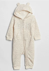 Baby Gaps Mädchen 0-3 Monate Mädchen Leopard Gap Logo Strampler Overall. Neu mit Etikett - Bild 1 von 7