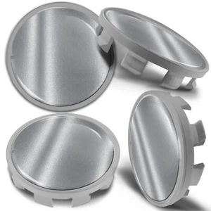 4 x Felgendeckel Nabenkappen Nabendeckel Felgen 68mm Kompatibel mit BMW Silber - Bild 1 von 5