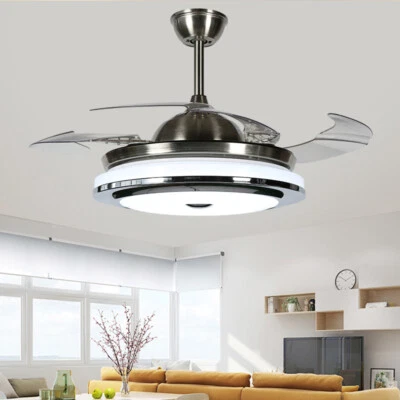 42"/52" LED Chandelier Invisible Ceiling Fan Light Ceiling Lamp w/Remote Control - Image 1 of 4