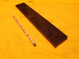 BARRA HDPE NEGRA lámina de plástico mecanizable stock 3/8"" x 2"" x 12"" de largo - Imagen 1 de 1
