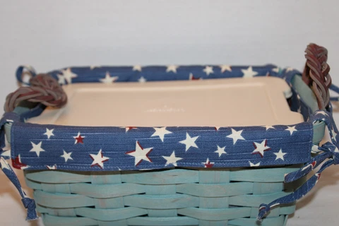 LONGABERGER SMALL  SERVING BASKET,  FABRIC, PROTECTOR WITH LID, 2008 Cover