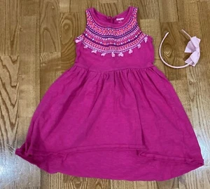 Girl's Crewcuts & Old Navy Outfit Size 6 - Navy Printed Sweatshirt w/Jeans EUC - Picture 1 of 7