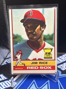 1976 Topps Baseball Jim Rice Rookie Miscut Cup Card #340 Boston Red Sox EX++(B) - Picture 1 of 2