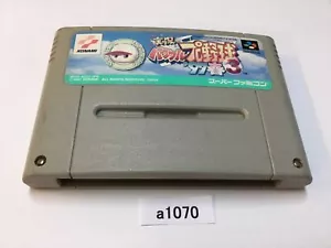 a1070 Jikkyou Powerful Pro Yakyuu 3 Baseball SNES Super Famicom SFC Japan - Picture 1 of 4