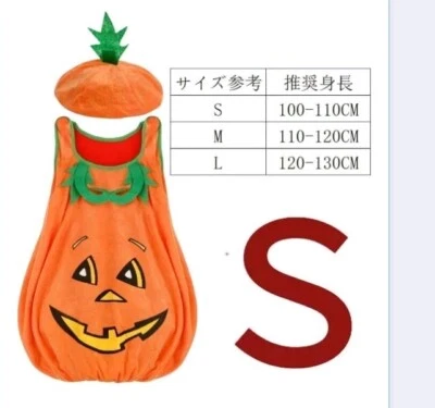 Kids Pumpkin Costume Halloween, Size S - Image 1 of 4