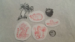 LOT OF 7 MISCELLANEOUS RUBBER STAMPS – UNMOUNTED – NEW - Picture 1 of 9