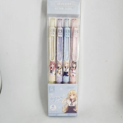 Juego de 4 bolígrafos de tinta de gel retráctiles ACGN Anime CUTE GIRL  Foto 1 de 4