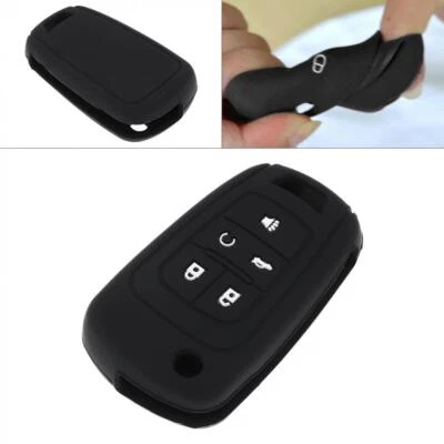 Fit for Chevrolet Buick GMC 2010-2017 5Button Silicone Flip Folding Car Key - Image 1 of 4