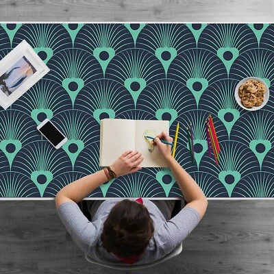 Schreibtischunterlage Schreibtischmatte für Zuhause Neon Design 120x60 - Bild 1 von 4