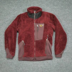Mountain Hardwear Jacket Womens XS Red Maroon Full Zip Fleece Outdoors - Picture 1 of 13