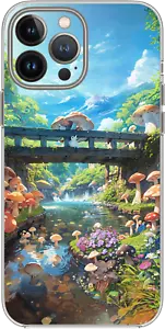 Anime Alien Planet Mushroom Isekai Case Cover Silicone / Shockproof / MagSafe - Picture 1 of 11