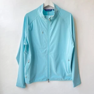 Peter Millar Men’s golf flex adapt wind shell jacket , Light blue, Size L F42 - Picture 1 of 11