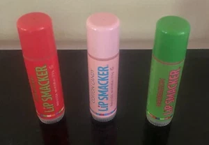 Bonne Bell Lip Smackers Biggy Mega Jumbo Strawberry Cotton Candy Watermelon NOS - Picture 1 of 4