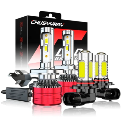 Para For Toyota Hilux 2004-2019 faros LED Hi/Lo Beam + bombillas antiniebla - Изображение 1 из 4