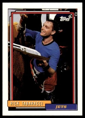 1992 Topps #453 Rick Tabaracci - Winnipeg Jets - Image 1 of 2