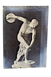 Foto postal vintage estatua de la antigua estatua griega Discobolus de Myron ... - Imagen 1 de 4