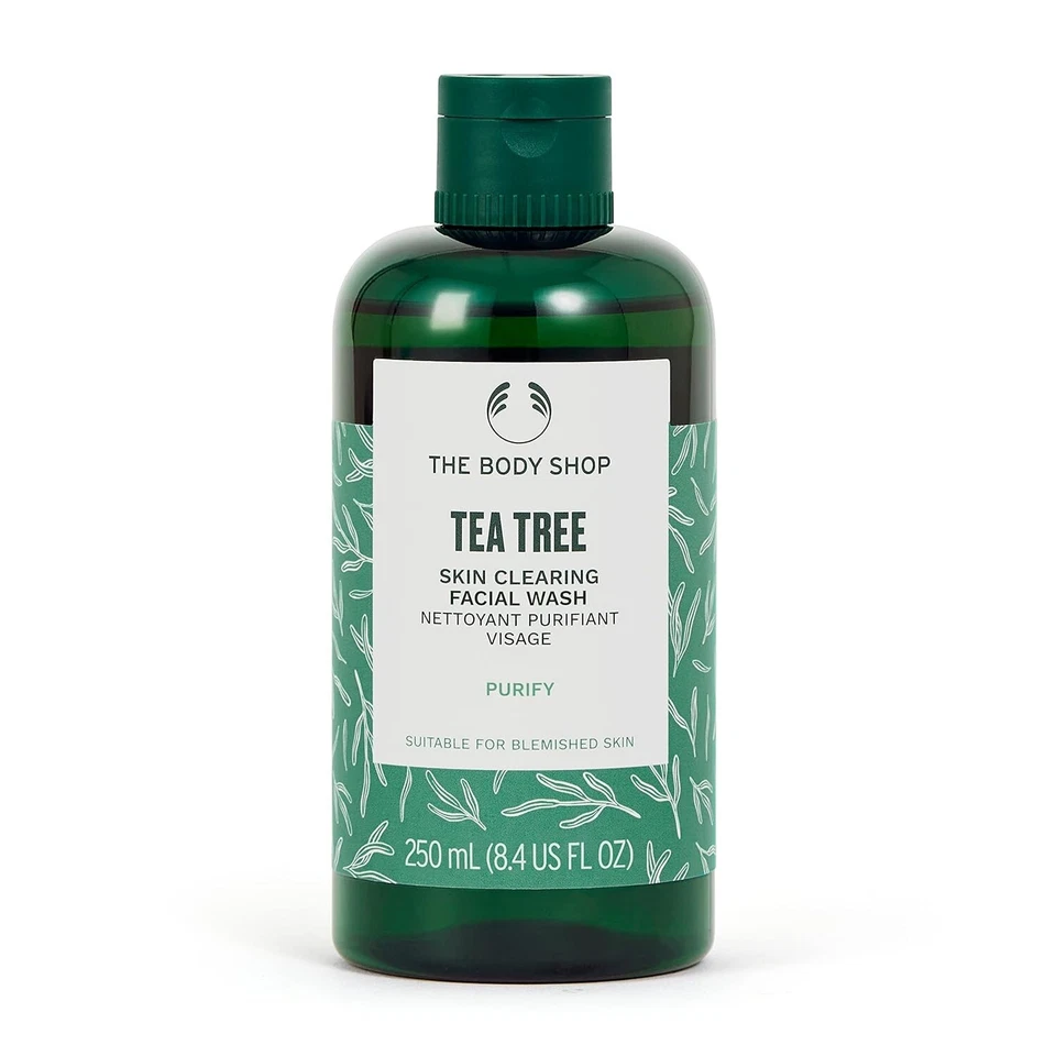 The Body Shop Vegan Tea Tree Facial Wash, 250 ML - For Oily, Blemished Skin - Image 1 of 4