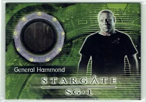 Stargate SG-1Season 4 Costume Relic Card C6 Don S. Davis as General Hammond - Picture 1 of 2