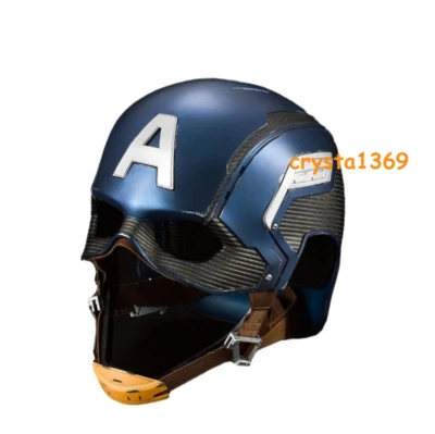 US SHIP! Marvel Captain America Helmet 1/1 Wearable Mask Collection Cosplay Prop - Image 1 of 4