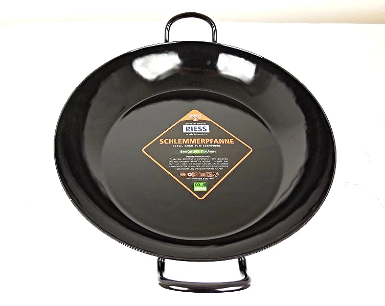 Schlemmerpfanne schwarz Emailliert Ø 300 Mm RIESS