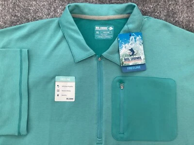 Reel Legends Polo Shirt Adult Fishing Lightweight Mens Size XL - New - Image 1 of 4