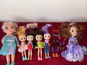 Disney Prinzessin Puppen Elsa und Sofia die erste sprechende Puppe & Boxy Doll Konvolut - Bild 1 von 6