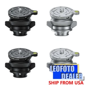 Base niveladora Leofoto LBQ-50S/LBQ-60S (negro/plateado) para trípodes LG/LQ - Imagen 1 de 10