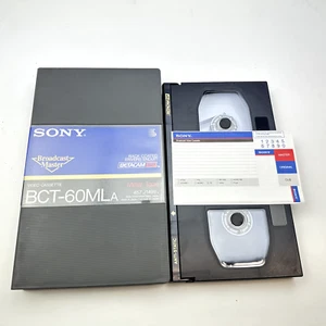 Sony Betacam SP Tape BCT-60MLA 60 Minute Large VTR Video Cassette NEW - Picture 1 of 7