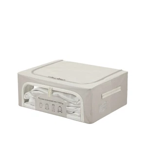 Scatola armadio 50x40x20 cm doppia cerniera e scritta tortora grigio - Foto 1 di 7