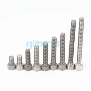10pcs M6x 10mm-120mm Length GR2 Titanium Hex Socket Head Cap Screw Bolts DIN 912 - Picture 1 of 65