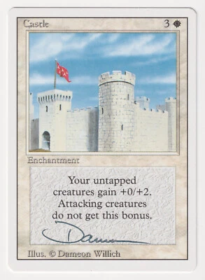 Signed Castle Proof LP Revised Edition Artist Dameon Willich 1994 MTG Magic AP! - Image 1 of 2