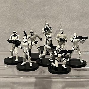 Star Wars Miniatures Lot of 10 Random Stormtrooper Imperial Assault Legion