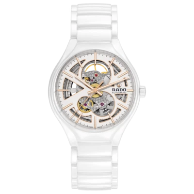 Новый Rado истинный автоматический открытый сердце керамический белый циферблат мужские часы R27106922 - Изображение 1 из 4