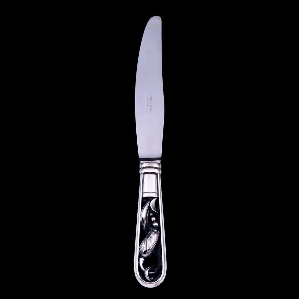 Georg Jensen. Cuchillo de cena de plata, grande 003 - Flor / Magnolia. Foto 1 de 1