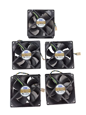 5er SET AVC Lüfter, cooling fan DS09225B12H, 4-Pin, 90 x 90 x 25 mm, 12 V - Bild 1 von 4