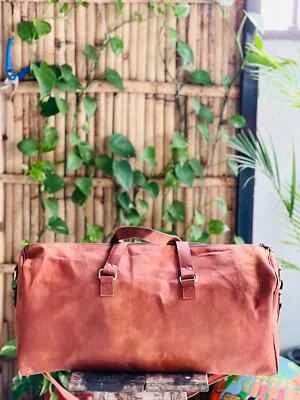 Bolso de viaje de cuero genuino Proimisng de 24" para pasar la noche de fin de semana Nuevo Foto 1 de 4