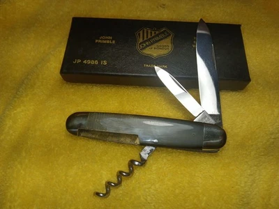Cuchillo Mann E. Bruckmann 3 hojas Scout Camp hermosas asas de cuerno de colección + estuche  Foto 1 de 4
