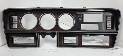 81-93 DODGE Ram D150 D250 Ramcharger Instrument Dash Bezel Trim Panel Woodgrain - Image 1 of 4