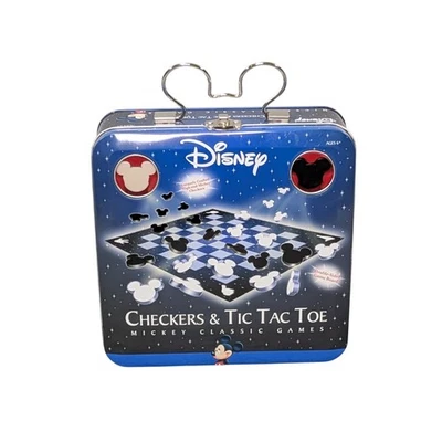 Vintage Disney Mickey Mouse Checkers Tic Tac Toe Classic Games Complete - Image 1 of 4