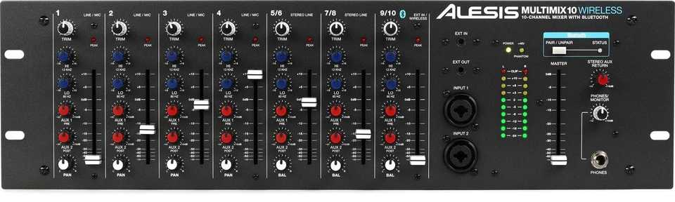 Alesis MultiMix 10 Wireless Rackmount Mixer with Bluetooth - Image 1 of 4