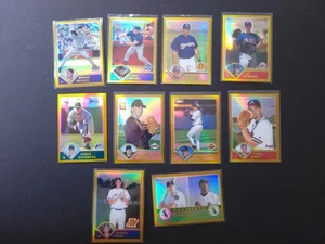 (10) 2003 Topps Chrome Baseball Gold Refractor /449 Lot  - Picture 1 of 6