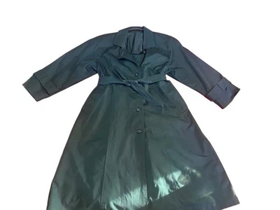 Gabardina vintage verde azulado oscuro sin marca para mujer talla 6DP años 60 años 70 ver información  Foto 1 de 4
