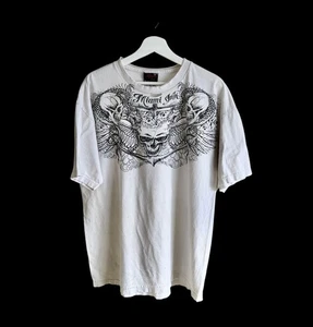 Miami Ink Vintage 2005 Y2K Skulls Flair T-Shirt Gr. XL Distressed Thrashed - Bild 1 von 8