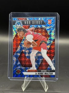 2024-25 Panini Mosaic Jakobe Walter  Blue Reactive NBA Debut RC Raptors - Picture 1 of 2