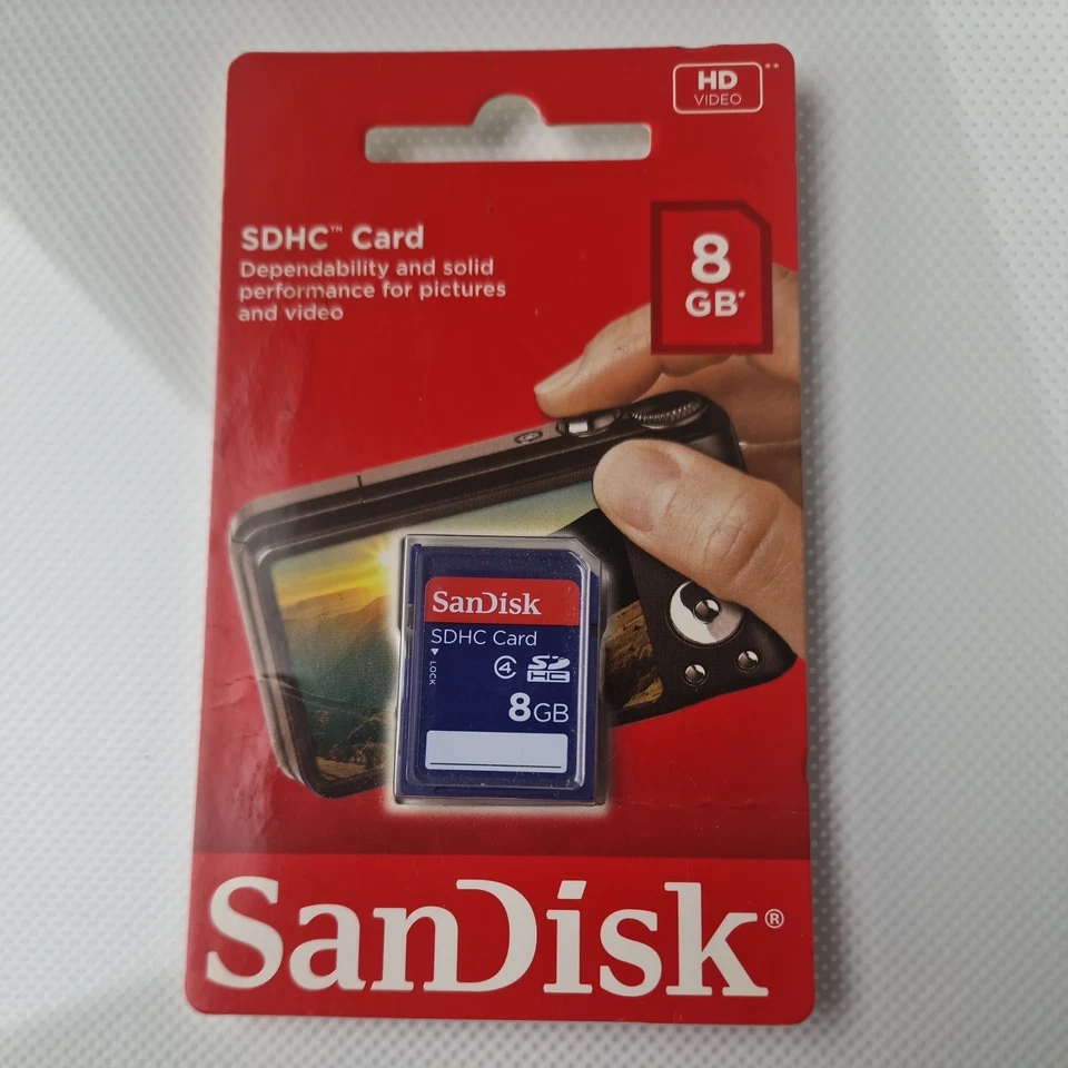 SanDisk Standard 8000 MB Class 4 - SDHC Card (SDSDB-008G-B35) - Image 1 of 1
