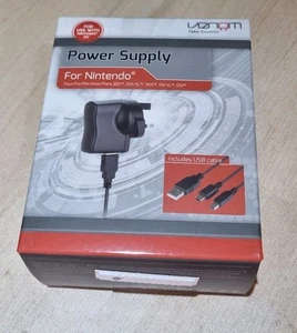 UK Netzteil Nintendo 3DS,2DS,3DSXL Konsole Venom Boxed Neu CE Kennzeichnung - Bild 1 von 2