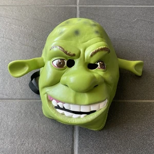 Vintage 2004 DreamWorks Shrek 2 Mask Green Ogre Costume Cosplay Halloween Adult - Picture 1 of 12